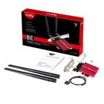 Cudy BE9300 Tri-Band Wi-Fi 7 | Bluetooth 5.4 PCIe Adapter - Red