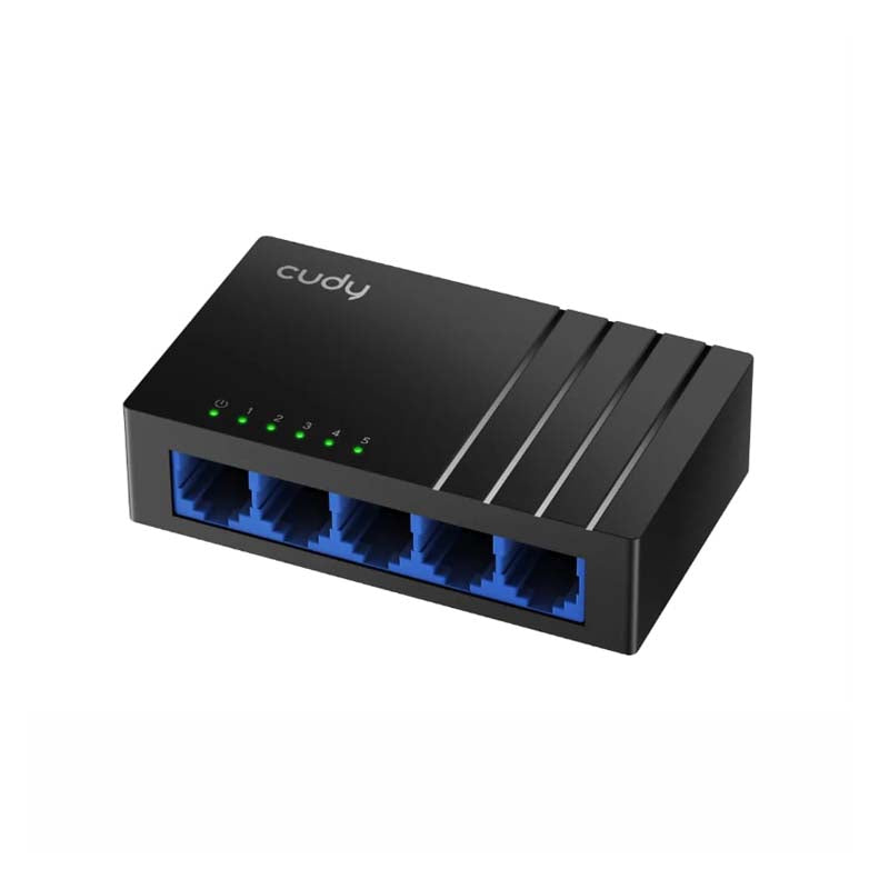 Cudy GS105D 5 Port Gigabit Desktop Switch - Black - Black