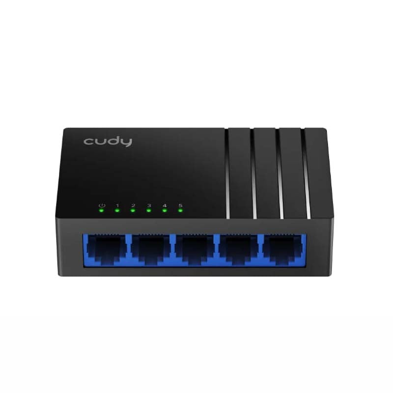 Cudy GS105D 5 Port Gigabit Desktop Switch - Black - Black