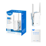 Cudy RE1200 1200Mbps Dual-Band Wi-Fi Range Extender - White - White