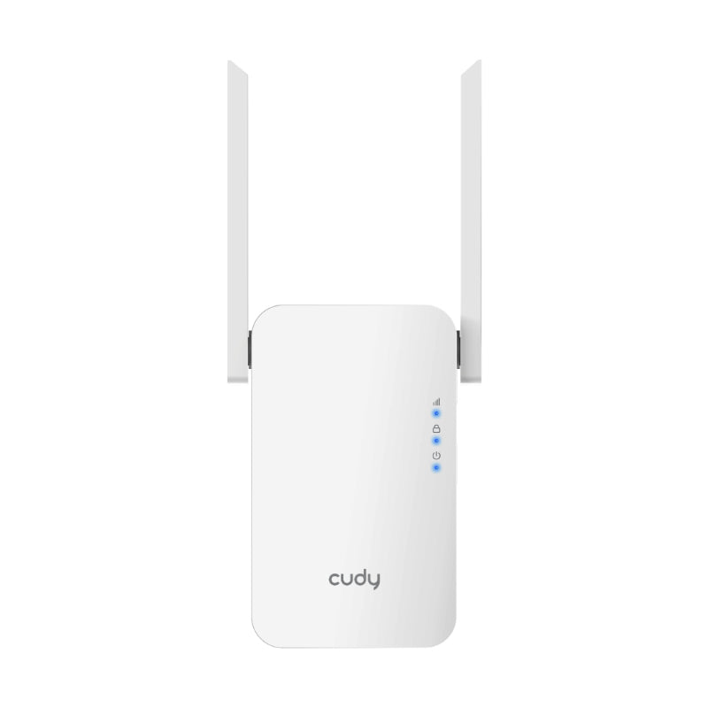 Cudy RE1200 1200Mbps Dual-Band Wi-Fi Range Extender - White - White