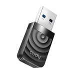 Cudy WU1300S AC1300 High Gain USB Wi-Fi Adapter - Black - Black