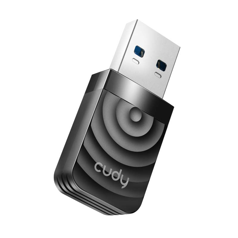 Cudy WU1300S AC1300 High Gain USB Wi-Fi Adapter - Black - Black