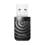 Cudy WU1300S AC1300 High Gain USB Wi-Fi Adapter - Black - Black