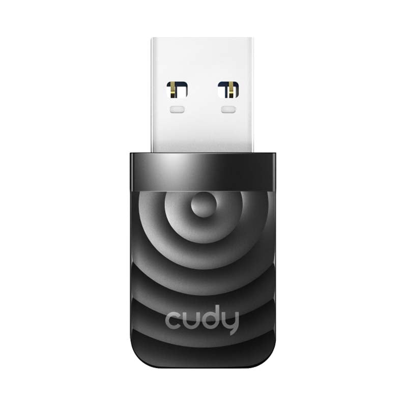 Cudy WU1300S AC1300 High Gain USB Wi-Fi Adapter - Black - Black