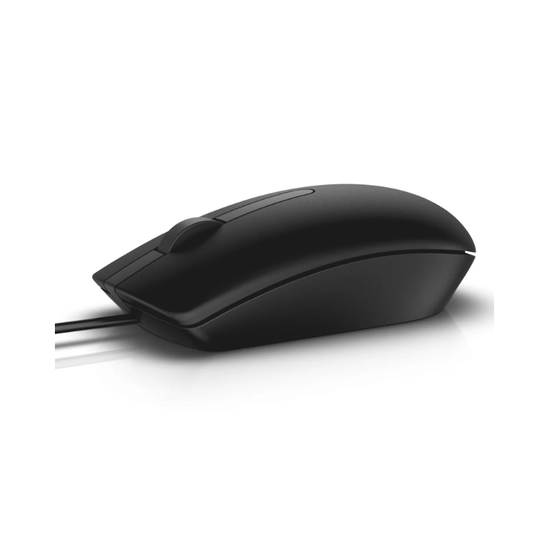 Dell MS116 Optical 1000DPI Ambidextrous USB Mouse 570-AAIS - Black - Mouse