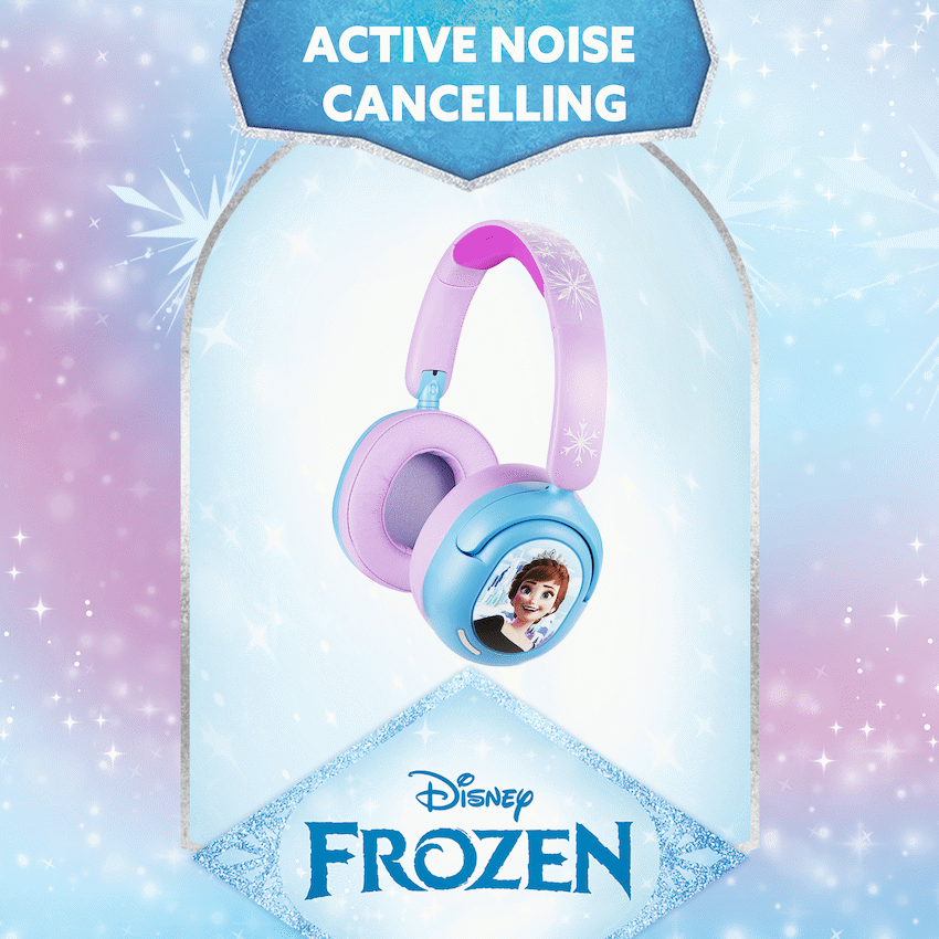 Disney Frozen ANC Padded Bluetooth Headphones - Purple - Audio