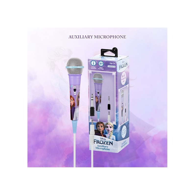 Disney Frozen Handheld Auxiliary Microphone - Pink