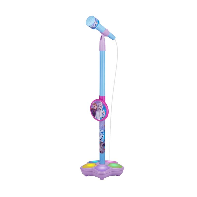 Disney Frozen Kids Karaoke Microphone Stand with RGB Lights - Blue