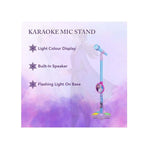Disney Frozen Kids Karaoke Microphone Stand with RGB Lights - Blue