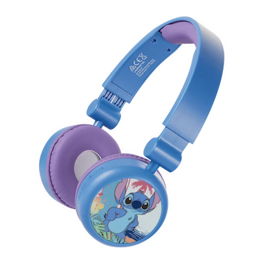 Disney Stitch Bluetooth Padded Headphone with Removable Cups - Blue - Audio