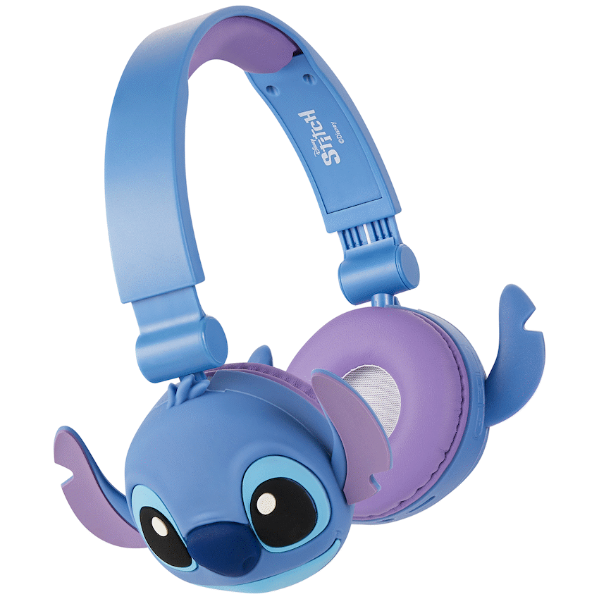 Disney Stitch Bluetooth Padded Headphone with Removable Cups - Blue - Audio