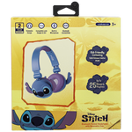 Disney Stitch Bluetooth Padded Headphone with Removable Cups - Blue - Audio
