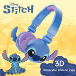 Disney Stitch Bluetooth Padded Headphone with Removable Cups - Blue - Audio