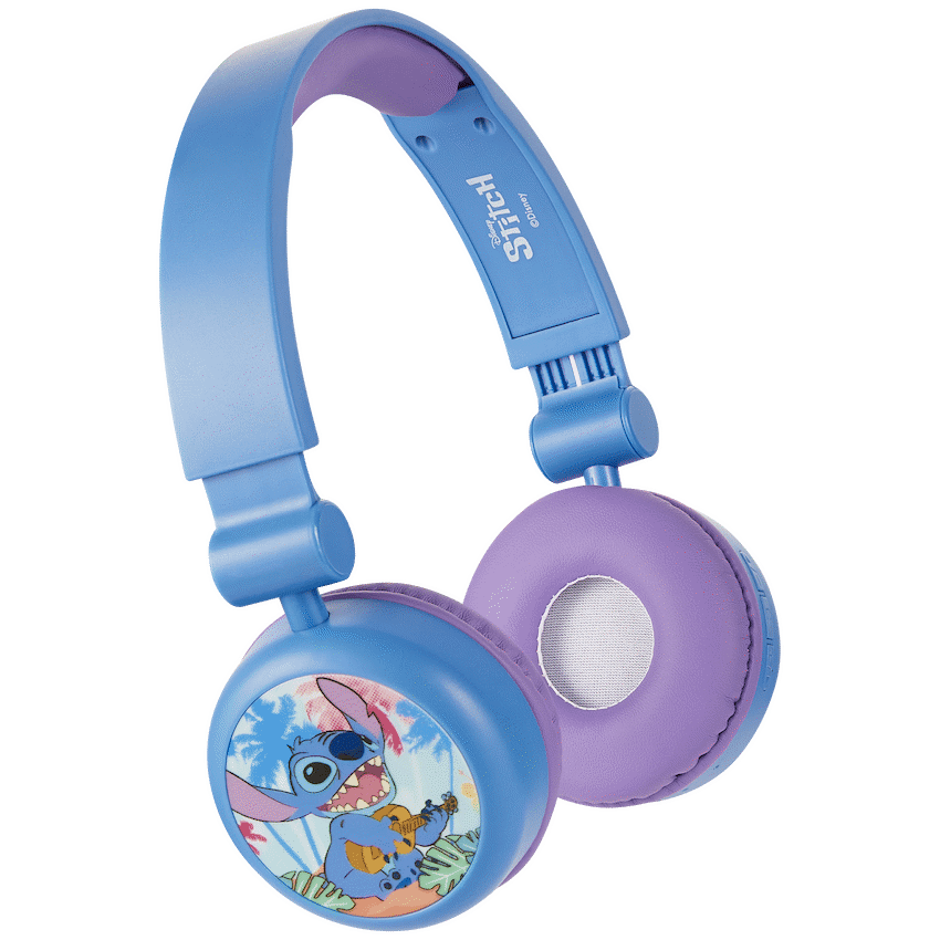Disney Stitch Bluetooth Padded Headphone with Removable Cups - Blue - Audio