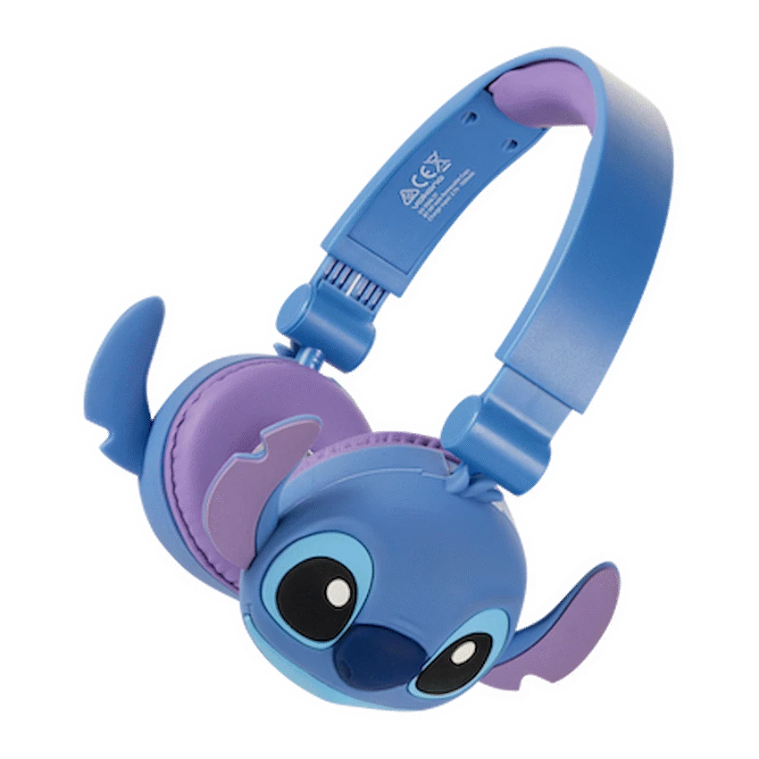 Disney Stitch Bluetooth Padded Headphone with Removable Cups - Blue - Audio