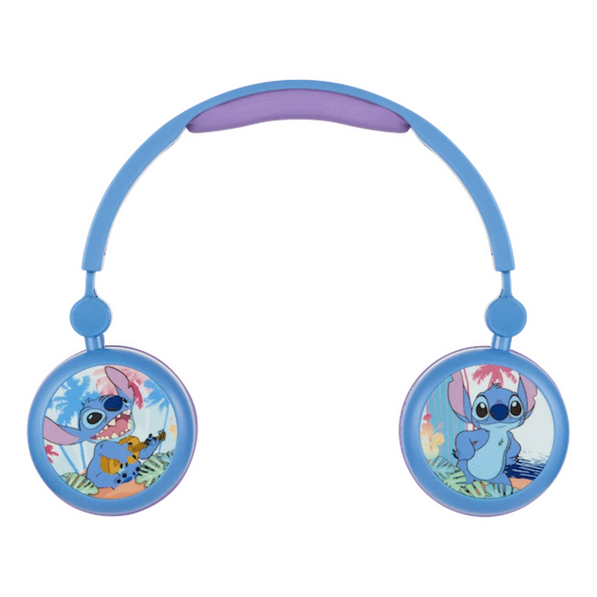 Disney Stitch Bluetooth Padded Headphone with Removable Cups - Blue - Audio