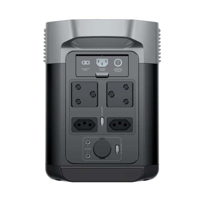 Ecoflow Delta 2 Lithium Portable 1800W Power Station SA Plug Point - Black