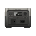 ECOFLOW RIVER 2 MAX Portable Power Station 512Wh battery 500W output 220W Solar Charger - SA Socket - Black