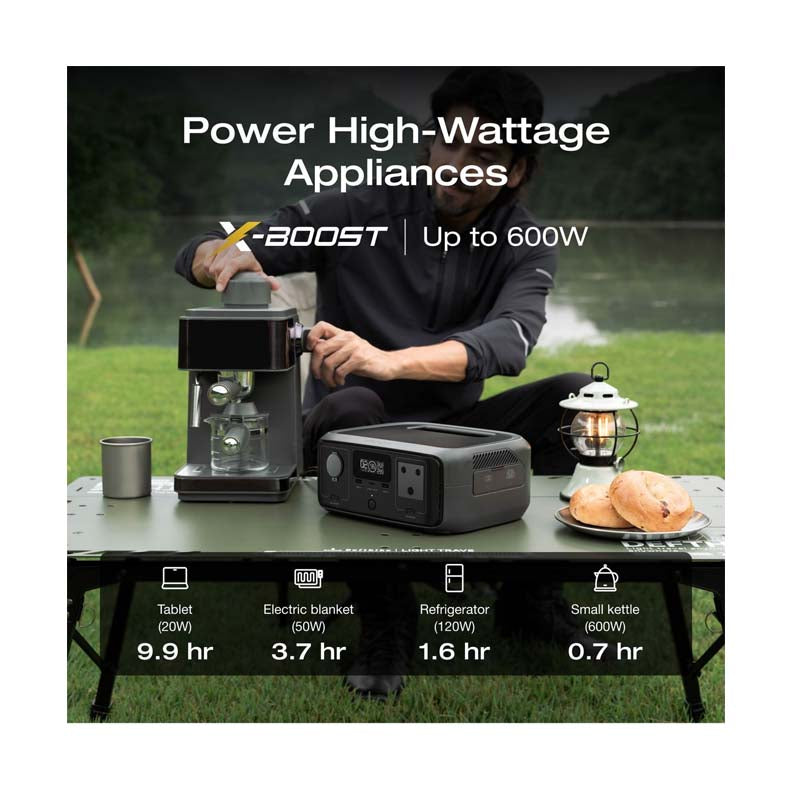 Ecoflow River 3 UPS Portable Power Station 245Wh Capacity SA Plug - Black