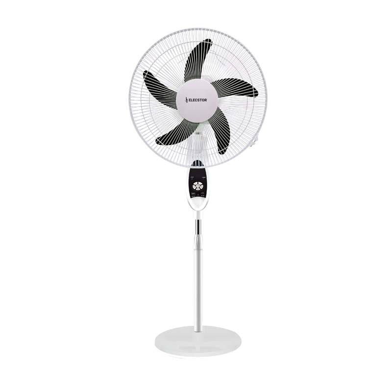 Elecstor 16 Inch Rechargeable Pedestal Fan - White - White