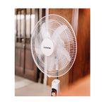 Elecstor 18 Inch Rechargeable Pedestal Fan - White - White