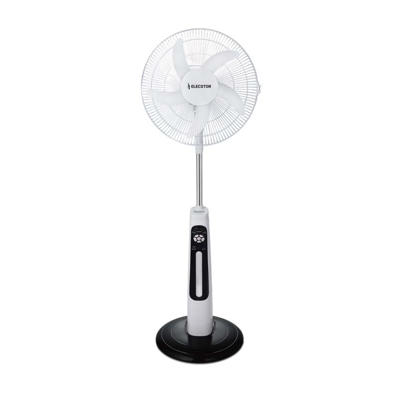 Elecstor 18 Inch Rechargeable Pedestal Fan - White - White