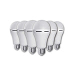Elecstor 7W E27 Rechargeable & Dimmable Globe 1200mah A60 (6 Pack) - White - White