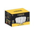 Elecstor 7W E27 Rechargeable & Dimmable Globe 1200mah A60 (6 Pack) - White - White