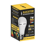 Elecstor B22 7W Rechargeable LED Bulb - Warm White - White