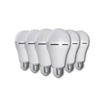 Elecstor E27 7W Rechargeable LED Bulb 6 Pack - Warm White - White