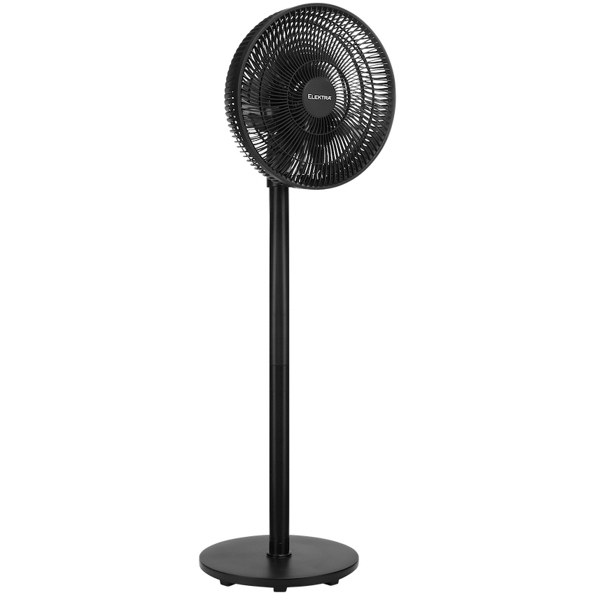 Elektra 30cm 2-in-1 Stand Fan 45W - Black - Black - Kitchen and Home