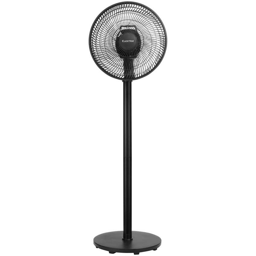 Elektra 30cm 2-in-1 Stand Fan 45W - Black - Black - Kitchen and Home