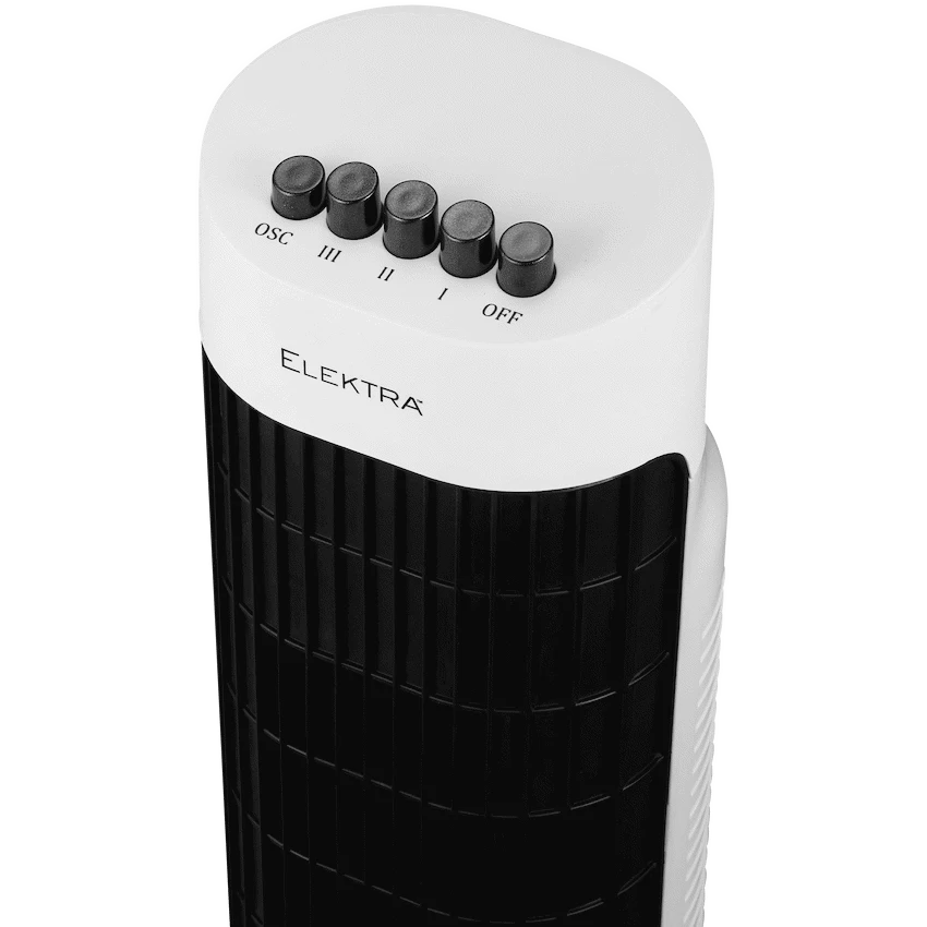 Elektra 78cm Tower Fan 45W - White - White - Kitchen and Home