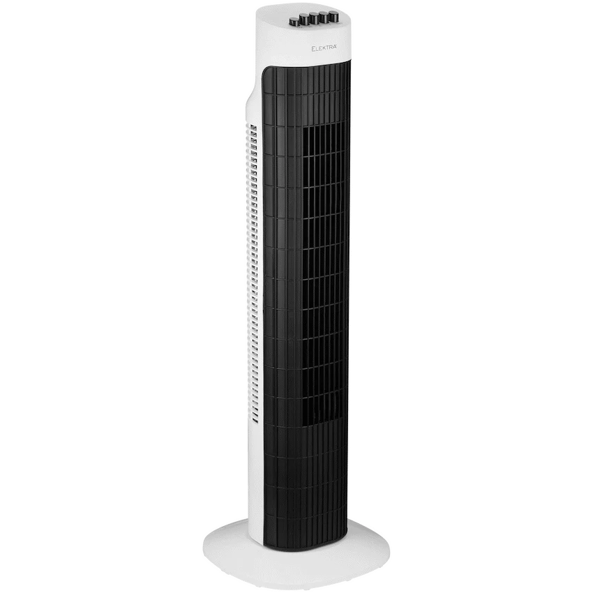 Elektra 78cm Tower Fan 45W - White - White - Kitchen and Home