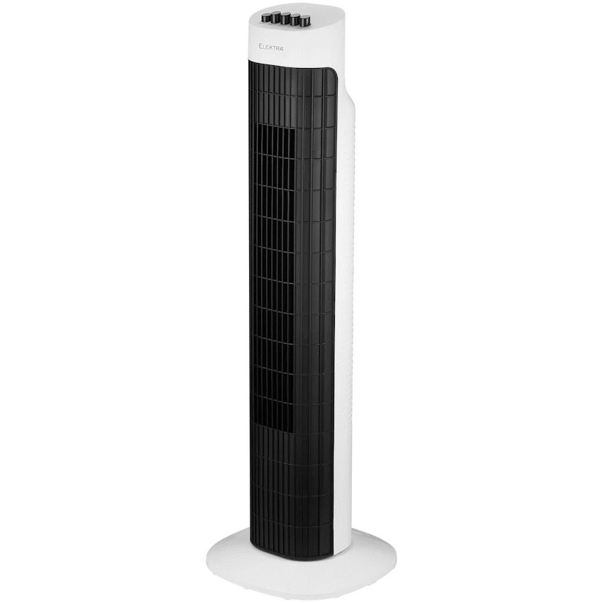 Elektra 78cm Tower Fan 45W - White - White - Kitchen and Home