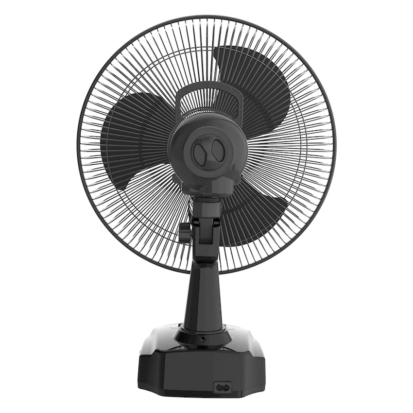 Elektra Everlast 12’’ Desk Fan - Black - Kitchen and Home