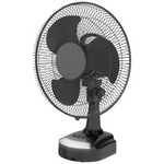 Elektra Everlast 12’’ Desk Fan - Black - Kitchen and Home