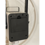 Elektra Rechargeable Stand Fan Adjustable 3 Speed - Black - Kitchen and Home