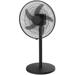 Elektra Rechargeable Stand Fan Adjustable 3 Speed - Black - Kitchen and Home