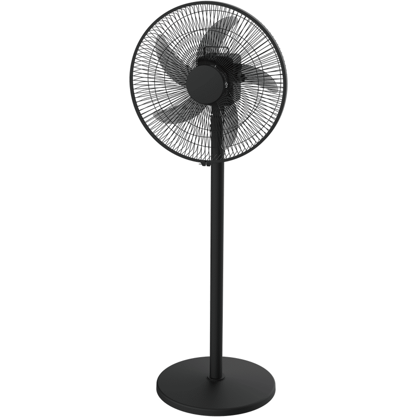 Elektra Rechargeable Stand Fan Adjustable 3 Speed - Black - Kitchen and Home
