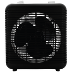 Elektra Square 2000W Fan Heater with Adjustable Thermostat - White - White - Kitchen and Home