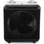 Elektra Square 2000W Fan Heater with Adjustable Thermostat - White - White - Kitchen and Home