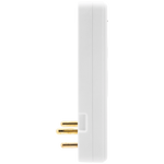 Ellies 3 Way Surge Protection Adaptor with USB and Type C Schuko - White - Electrical