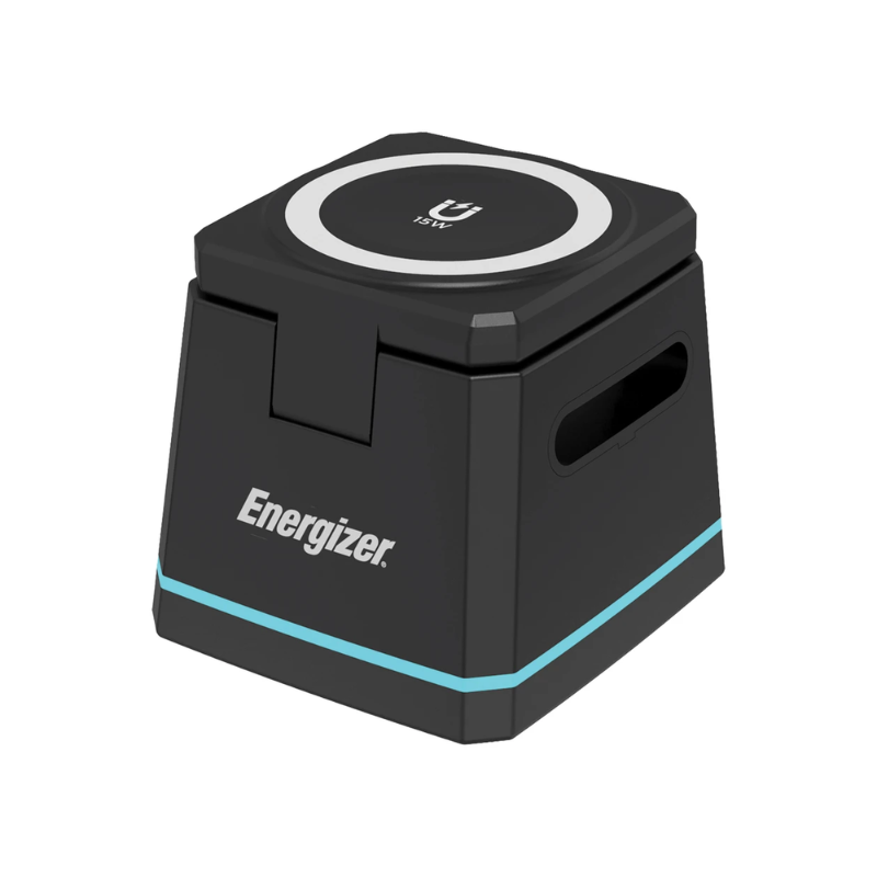Energizer 22.5W 3-in-1 Wireless Charging Dock - Black - Black
