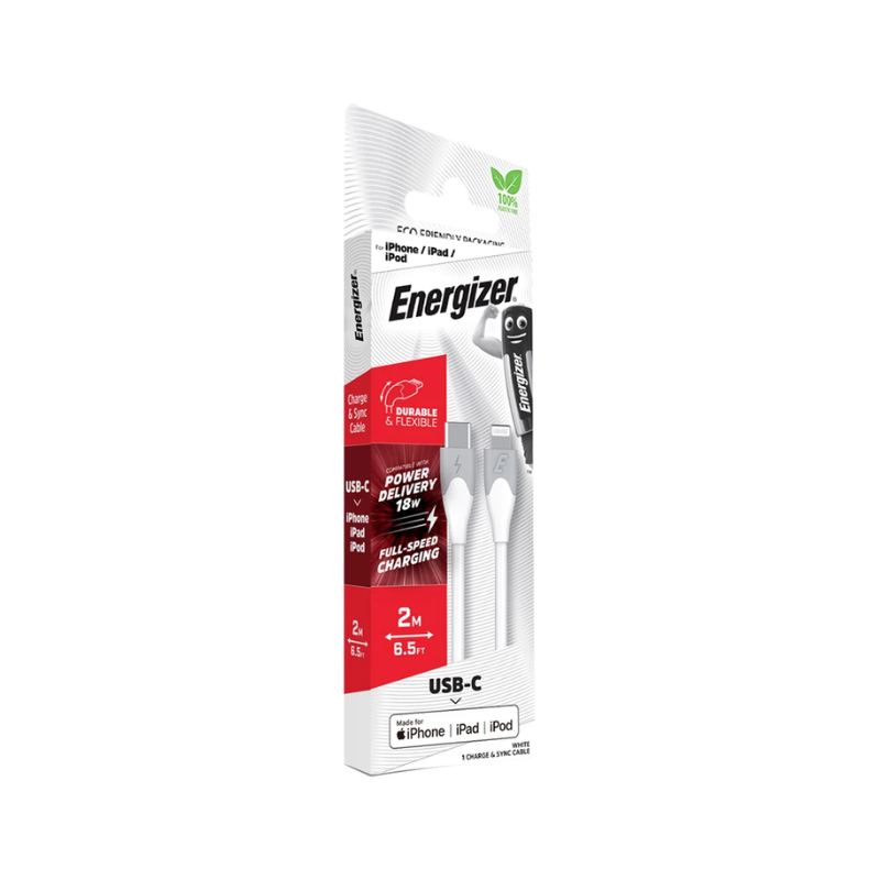 Energizer 2m Type-C to Lightning Cable