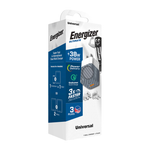 Energizer 38W Dual Wall Charger W/Type C Cable - Sliver/White - White Silver