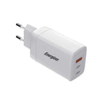 Energizer 65W Dual Wall Charger - White - White