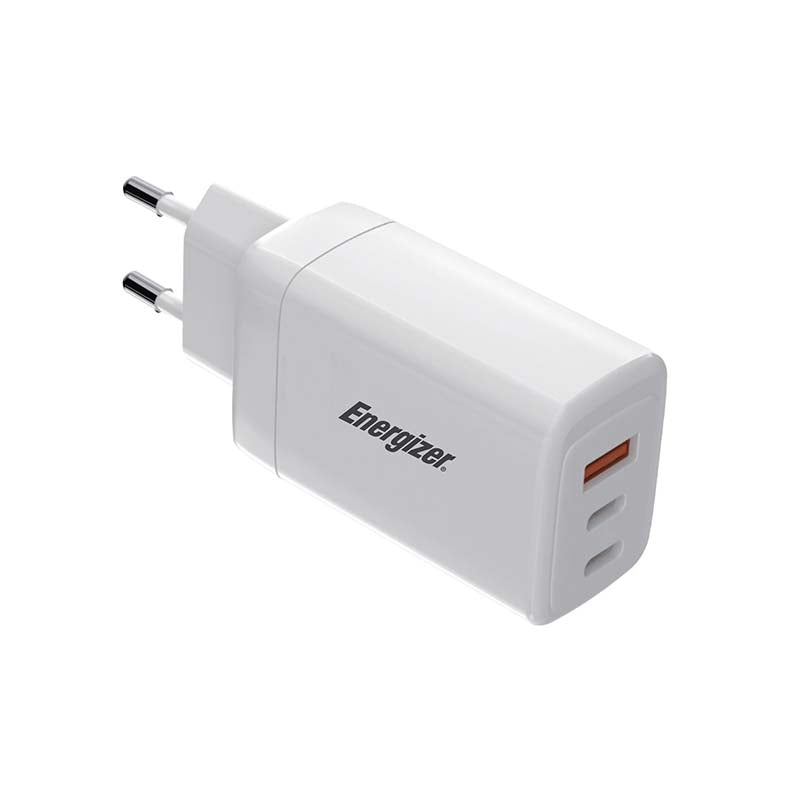 Energizer 65W Dual Wall Charger - White - White