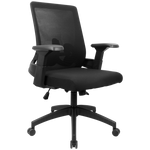 Everfurn Skye Mid Back Office Chair - Black - Furniture